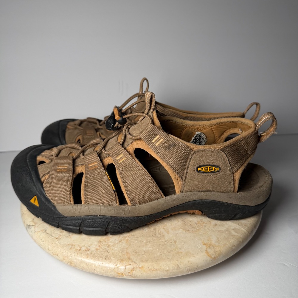 KEEN Newport H2 Sandals Men's 10 Brown Waterproof Hiking Trail Water Shoes
